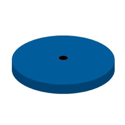 NTI Silicone Polisher, Blue, Large Disc #220, Unmounted, 10/Pk, P0401-220 thumbnail 7