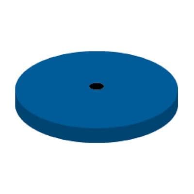 NTI Silicone Polisher, Blue, Medium Grit, Large Disc #180, Unmounted, 18 mm, 10/Pk, P0402-180 thumbnail 8