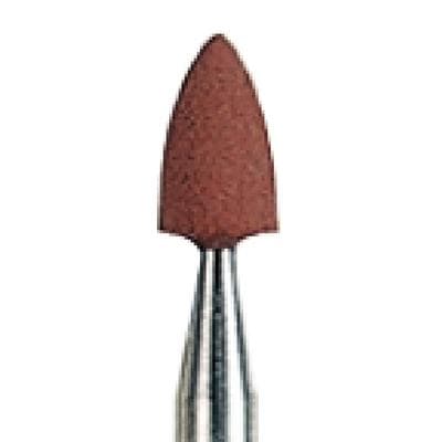 NTI Silicone Polisher, Brown, Flame Shape, HP Shank, Pre-Polishing for Alloys/Amalgam/Composites, 10/Pkg, P0046 thumbnail 7