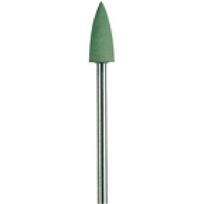 NTI Silicone Polisher, Green High Shine, Flame Shape, HP Shank, 10/Pkg, P0144 thumbnail 7