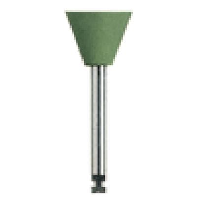 NTI Silicone Polisher, Green, Inverted Cone #85, RA (Right Angle) Latch Shank, High Shine for Alloys/Amalgam/Composites, 10/Pk, P0134-045 thumbnail 10