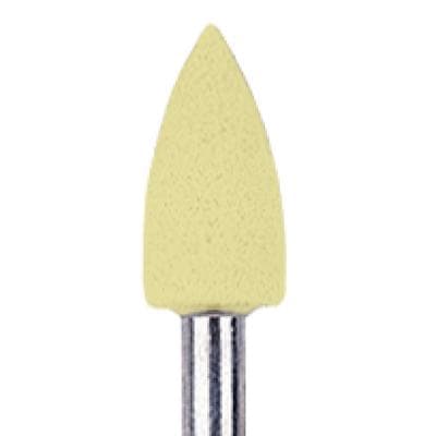NTI Goldstar Polisher, Yellow, Fine Grit, Flame Shape, RA (Right Angle) 22mm Shank, Pack of 10, P18132 thumbnail 7