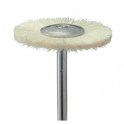 Meisinger HP #100.220 Goat Hair Wheel-Shaped Polishing Brush, White, 22mm, Extraoral, 5/Pk thumbnail 9