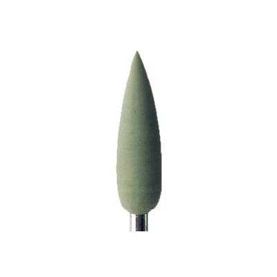 Meisinger 9501H-055-HP-GRN Flexible Polisher, Flame, Green, Fine, 5.5 mm, Handpiece, 5/Pkg thumbnail 2