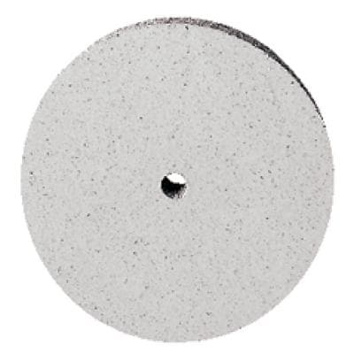 Meisinger Universal Flexible Polishers 1-Step System, Unmounted, White, Wheel Shape 9511U, 22.0 mm Diameter, 10/Pkg - Universal Flexible Polishers 1-step System for Precious Metals, Acrylic, Cement, Amalgam and Enamel – Unmounted, White, 10/Pkg - Wheel, 9511U, 22.0 mm Diameter - Image 1