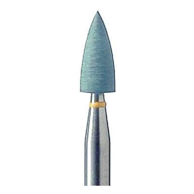 Meisinger Universal Flexible Polisher, Pointed, Light Green, High Shine, 3.0 mm Diameter, HP, 5/Pkg, ISO# 9981H - Universal Flexible Polishers for Gold, Amalgam, Acrylic and Cement – HP, 5/Pkg - Pointed, Light Green, High Shine, 9981H, 3.0 mm Diameter - Image 1