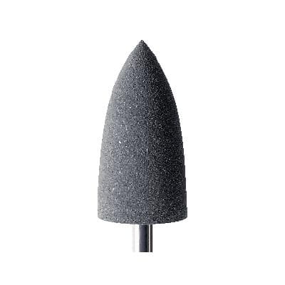 Meisinger 9579P-100 HP Lab Dark Gray Acrylic Polisher, Point Shape, 10 mm Head, Medium Grit, 5/Pack thumbnail 4