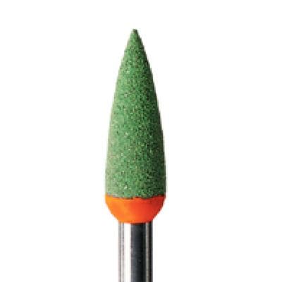 Meisinger 9742G-040 HP Porcelain Diamond Polisher, Flame/Point, Coarse, Green/Orange, 4.0 mm, 2/Pack thumbnail 7