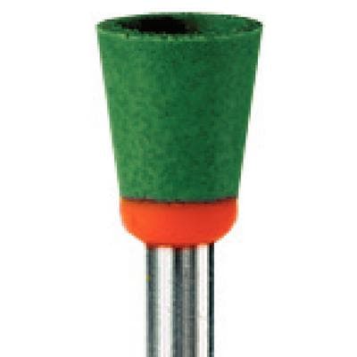 Meisinger RA #9744.060 Coarse Diamond Impregnated Porcelain Polisher Cup, Green/Orange, 6.0mm, 2/Pk thumbnail 10