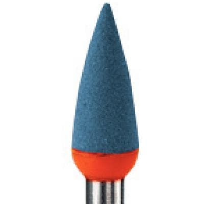 Meisinger RA #9743M.040 Diamond Impregnated Ceramic Polisher, Flame, Medium, Blue/Orange, 4.0mm, 2/Pk thumbnail 8