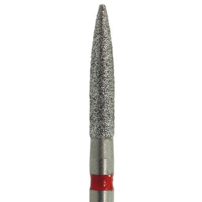 Meisinger Multi-Use Diamond Bur, FG, Flame, #862F, 1.6 mm, Fine (Red), 5/Pk, 862F-016-FG thumbnail 8