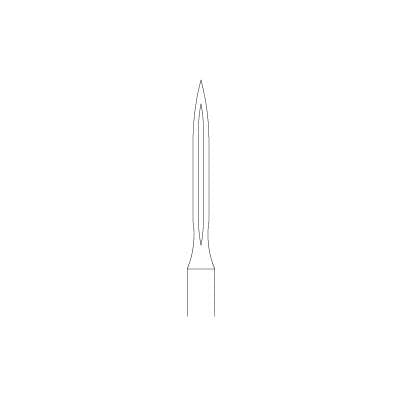 Meisinger 186RF-018-RA Pilot Drill Spade, Stainless Steel, 1.8mm, RA Shank, 5/Pkg thumbnail 4