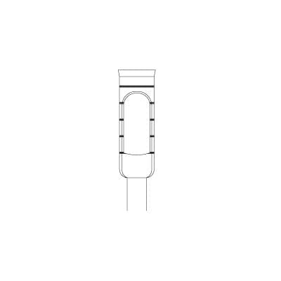 Meisinger Trephine Control Bone Replacing System Bur, RA Long, 3.5 mm Inside / 4.5 mm Outside Diameter, 10 mm Length, #229-035-RAL thumbnail 2