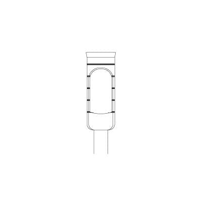 Meisinger 229-040 RAL Trephine Bur, 4.0mm Internal Diameter, 5.0mm External Diameter, 10mm Working Length, Stainless Steel, Right Angle Surgical Long Shank thumbnail 3