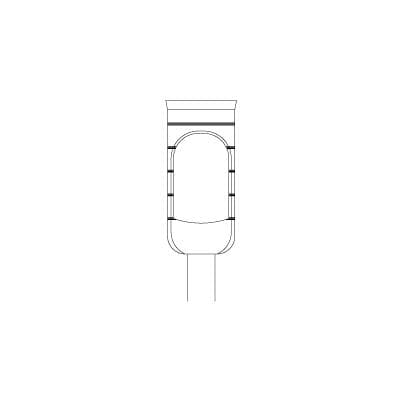 Meisinger 229-050 Trephine Bur, RAL Right Angle Surgical Long, 5.0mm Internal Diameter, 6.0mm External Diameter, 10mm Working Length, Stainless Steel, Each thumbnail 3