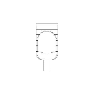 Meisinger 229-070 RAL Trephine Bur, 7.0mm Internal Diameter, 8.0mm External Diameter, 10mm Working Length, Right Angle Long Shank, Stainless Steel thumbnail 3