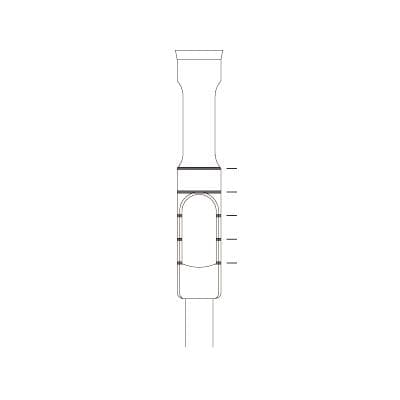 Meisinger 229XL-030 RAL Trephine Bur, 3.0mm Internal / 4.0mm External Diameter, Stainless Steel, Right Angle Long Shank, 18mm Working Length thumbnail 2