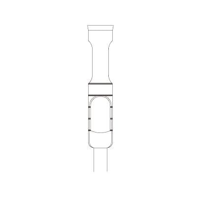 Meisinger Trephine Control Bone Replacing System 229XL-035-RAL, Right Angle Long Shank, 3.5 mm Inside / 4.5 mm Outside Diameter, 18 mm Length, 1 Each thumbnail 2