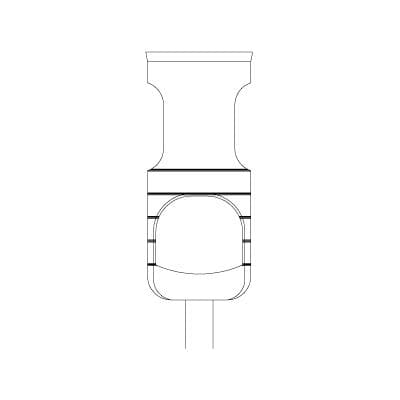 Meisinger Trephine Control Bone Replacing System 229XL RA L, 8.0 mm Inside / 9.0 mm Outside Diameter, 18 mm Length, 229XL-080-RAL thumbnail 2