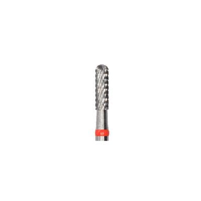 Meisinger Tungsten Carbide Cutter, HM 129FX-023, HP, Cylinder Round End, X-Cut Fine, Red Ring, 2.3 mm Diameter, 8.0 mm Head Length thumbnail 6