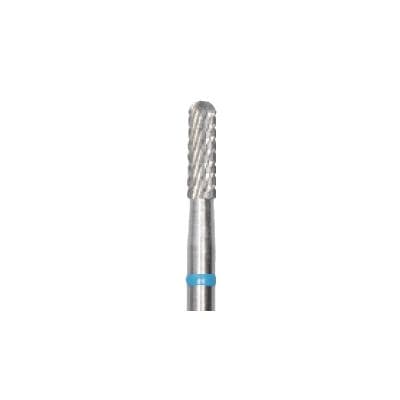 Meisinger Tungsten Carbide Cutter, GX X-Cut Medium, Blue Ring, Cylinder Round End, HM 129GX-023, HP, 2.3 mm Diameter, 8.0 mm Head Length, 2/Pkg - Tungsten Carbide Cutters – GX – X-Cut Medium, Blue Ring - Cylinder, Round End – HM 129GX-023, HP, 2.3 mm Diameter, 8.0 mm Head Length - Image 1