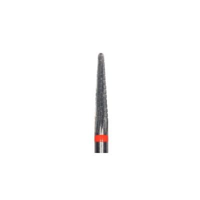 Meisinger Tungsten Carbide Cutter, FQ Cross Cut Fine, Red Ring, Conical Round End, HM23FQ-023, HP, 2.3mm Diameter, 11.5mm Head Length, 2/Pkg thumbnail 5