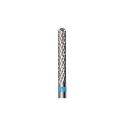 Meisinger Tungsten Carbide Cutter, HM 486GX-023, X-Cut Medium, Cylinder Round End, HP, 2.3 mm Diameter, 14.0 mm Head Length, Blue Ring thumbnail 5