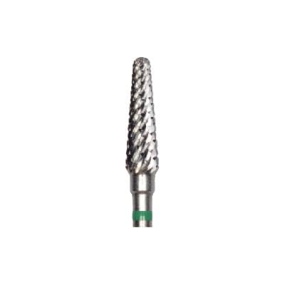 Meisinger Tungsten Carbide Lab Bur, Tapered Round End, 4.0 mm Diameter, Coarse Grit, HP Handpiece, HM79HT-040 thumbnail 6