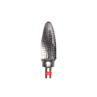 Meisinger HM251FQ-060 Lab Carbide Bur, Fine Q-Cut, Tapered Fissure, Round End, 6.0 mm, HP, 1/Pkg thumbnail 6