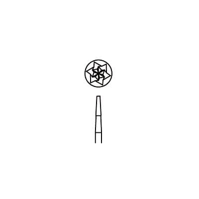 Midwest Operative Carbide Bur #701-L, Tapered Fissure, Flat End, Crosscut, FG, 1.2 mm Diameter, 4.9 mm Length, 100/Bag, 386250 thumbnail 8