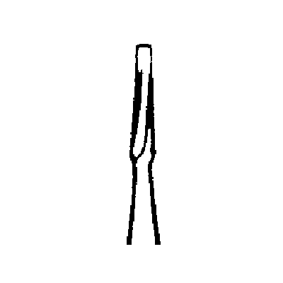 SS White FG #170 Taper Fissure Plain Carbide Bur, Friction Grip, Flat End, 1.0 mm Diameter, 3.8 mm Length, 100/Pk, 13170 thumbnail 9