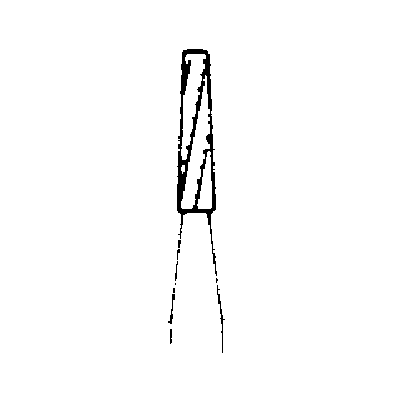 SS White FG #701L Tapered Fissure Flat End Crosscut Carbide Bur, Friction Grip, 1.2 mm Diameter, 5.0 mm Head Length, 100/Pkg thumbnail 7