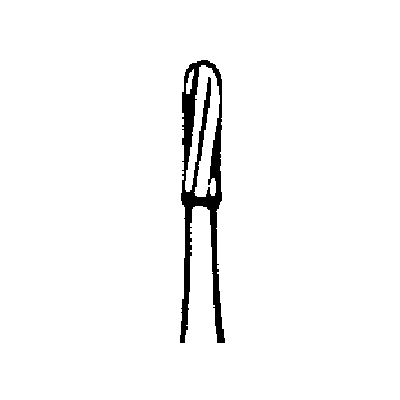 SS White FG #1157 Carbide Bur, Straight Round End Fissure, Plain, Friction Grip, 1.0 mm Diameter, 3.8 mm Length, 100/Pk, 13157 thumbnail 10