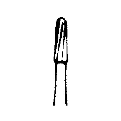 SS White FG #1158 Straight Round End Fissure Carbide Bur, Plain, 1.2 mm Diameter, 3.8 mm Head Length, 100/Pk, 13158 thumbnail 10