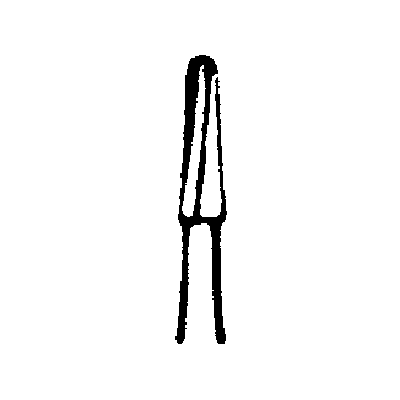 SS White FG #1171 Tapered Fissure Round End Carbide Bur, Friction Grip, 1.2 mm Diameter, 3.8 mm Length, 100/Bx thumbnail 9