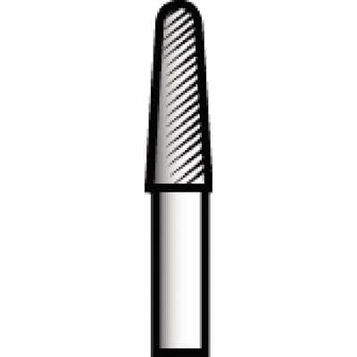Midwest® Specialty Metal Cutting Burs, FG - Taper Dome End Fissure Crosscut, #1971, 1.2 mm Diameter, 3.7 mm Length, 10/Pkg - Midwest® Specialty Metal Cutting Burs, FG - Taper Dome End Fissure Crosscut, # 1971, 1.2 mm Diameter, 3.7 mm Length, 10/Pkg - Image 1
