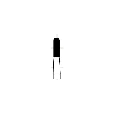 Coltene Alpen Carbide Bur #1157, Round End Fissure, FG Short Shank, 1.0 mm Diameter, 10/Pk thumbnail 6