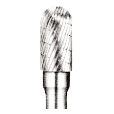 Abbott-Robinson® Tungsten Carbide Lathe Bur, Barrel Dual Cut, #F3/8, 3/8" Head Diameter, 1/4" Shank, Regular Cut, 1/Pkg thumbnail 4