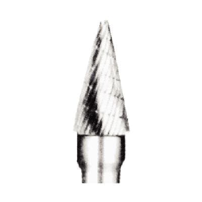 Abbott-Robinson Tungsten Carbide Lathe Bur, Cone Dual Cut, #B1/2, 1/2" Head Diameter, 1/4" Shank, 1/Pkg thumbnail 4
