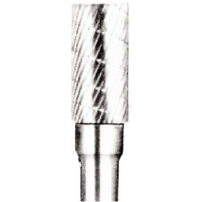 Abbott-Robinson® Tungsten Carbide Lathe Bur, Cylinder Dual Cut, #E1/2, 1/2" Head Diameter, 1/4" Shank, 1/Pkg thumbnail 3