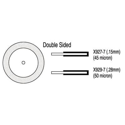Two Striper Thin-Flex Diamond Discs, Double-Sided, 927-7, 0.15 mm, 45 Micron, 7/8" Diameter, with Mandrel, 2/Pk, 2012654 thumbnail 13