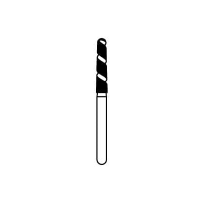 Solo Diamond® Single-Use Diamond Burs FG, Spiral Round End Cylinder, 8118.9, 1.8mm, Coarse, Pkg/25, 856LT018C thumbnail 9
