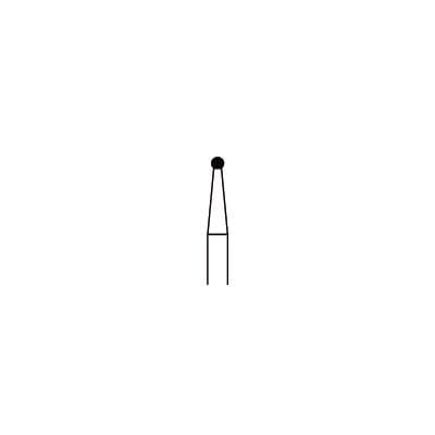 Piranha® Single Patient Use Diamond Bur, Round FG, Medium Grit, 1.0 mm Diameter, Size #801-010M, 25/Pkg - Piranha® Single Patient Use Diamonds – Round FG, 25/Pkg - Medium, Size #801-010M, 1.0 mm Diameter - Image 1
