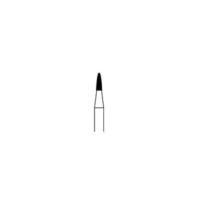 Piranha® Single Patient Use Diamond Bur, Flame Shape, Coarse Grit, Friction Grip, 1.0 mm Diameter, 25/Pkg, #860-010C thumbnail 7