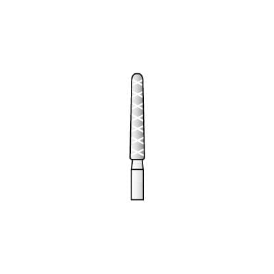 Piranha 2X Diamond Burs, FG, Round End Taper, #854-018-2X, 1.8 mm Head Diameter, Medium Grit, Blue Ring, 5/Pk thumbnail 10