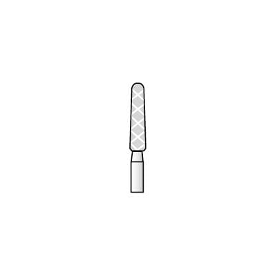 Piranha® 2X Single Patient Use Turbo Double Action Diamond Burs – FG, Medium, Blue, 5/Pkg - Tapered Fissure Round End, #856-020-2X, 2.0 mm Head Diameter, 8.0 mm Head Length thumbnail 8