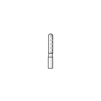 Piranha® 2X Single Patient Use Turbo Double Action Diamond Bur, FG, Medium Grit, Blue Ring, Cylinder Round End, #880-014, 1.4 mm Head Diameter, 6.0 mm Head Length, 5/Pkg thumbnail 6