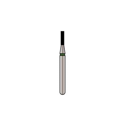 Alpen X1 Single-Use Diamond Bur, FG, Medium Grit, Flat End Cylinder, #835-010, 1.0 mm Diameter, 4.0 mm Length, Gray Ring, 25/Pk, X835M010 thumbnail 6