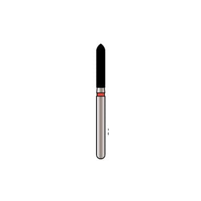 Alpen X1 Sterile Single-Use Diamond Bur, FG 878K-016, Coarse Grit, Curettage Pointed Taper, 1.6 mm Diameter, 8.0 mm Length, 25/Pk, X878KC016 thumbnail 7