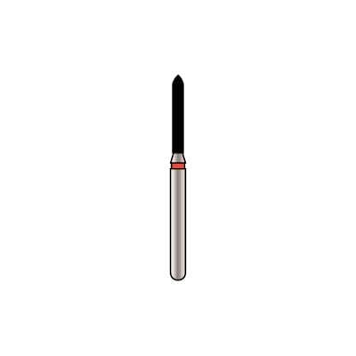 Alpen X1 Sterile Single-Use Diamond Bur, FG, Coarse Grit, Beveled Cylinder, #885-012, 1.2 mm Diameter, 8.0 mm Length, 25/Pk, X885C012 thumbnail 6